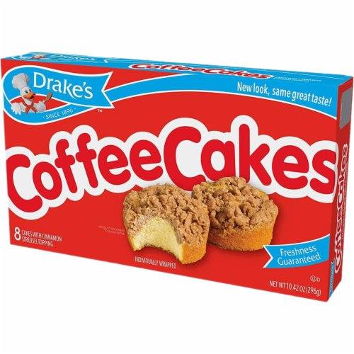 Drake's Coffee Cakes, 6 boxes, 48 Individually Wrapped Breakfast Pastries, Cinnamon Perspective: right