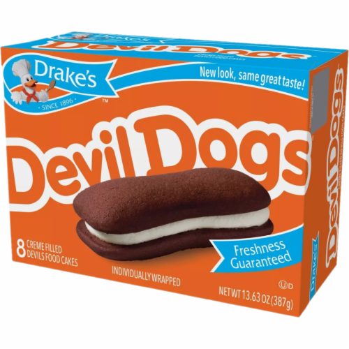 Drake's Devil Dogs, 6 Boxes, 48 Individually Wrapped Devils Food Cakes Perspective: right