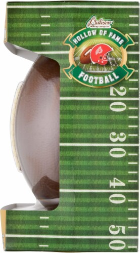 Palmer® Hollow Milk Chocolate Football Perspective: right