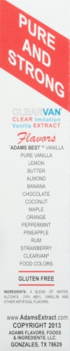 Adams Extract® Clear Imitation Vanilla Extract Perspective: right