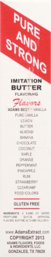 Adams Extract Imitation Butter Flavoring Perspective: right