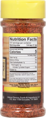 Adams® Sweet & Smokey Seafood & Salmon Seasoning Perspective: right