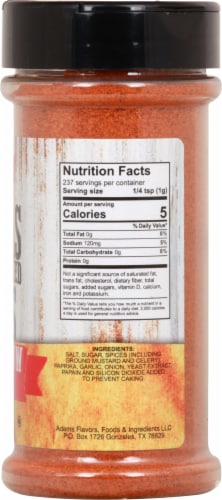 Adams® Texas Smoke Rib Rub Perspective: right
