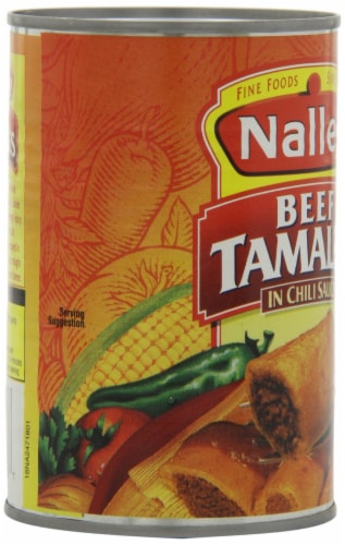 Nalley Beef Tamales in Chili Sauce, 15 oz. Perspective: right
