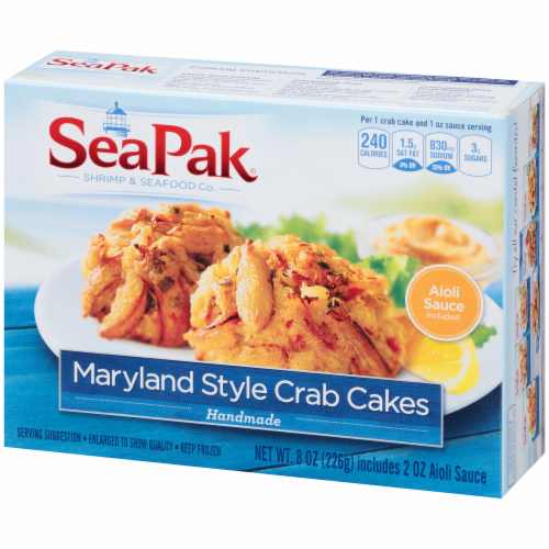 SeaPak® Handmade Maryland Style Crab Cakes Perspective: right