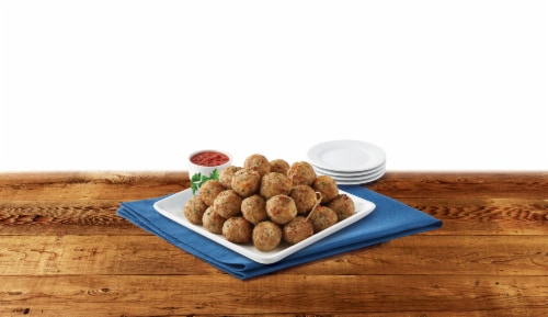 Farm Rich Flame Broiled Homestyle Meatballs, Fully Cooked, High Protein Perspective: right