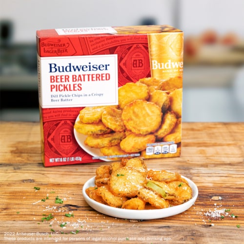 Farm Rich Budweiser Beer Battered Pickles Perspective: right