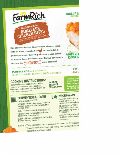Farm Rich Buffalo Boneless Chicken Bites Perspective: right