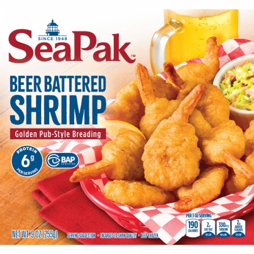 SeaPak Beer Battered Shrimp Perspective: right