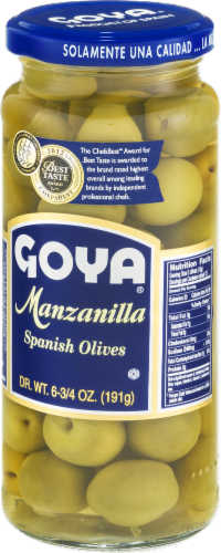 Goya Manzanilla Spanish Olives Perspective: right