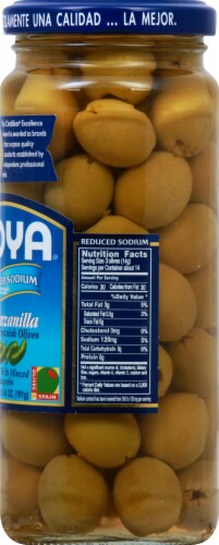 Goya Reduced Sodium Jalapeno Stuffed Spanish Olives Perspective: right