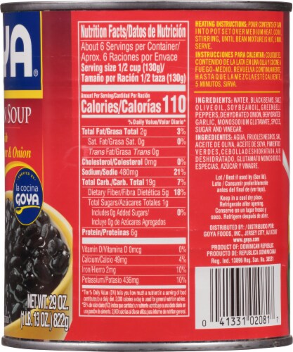 Goya Black Bean Soup Perspective: right