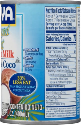 Goya® Light Reduced Fat Coconut Milk Perspective: right