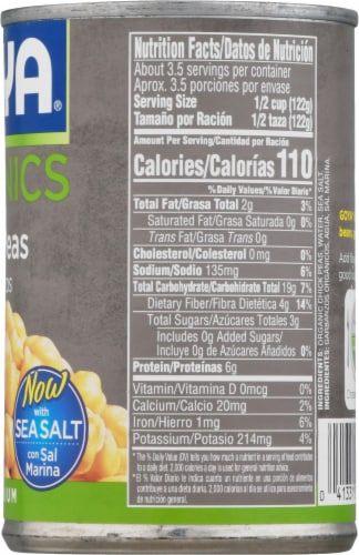 Goya Organic Chick Peas Garbanzos Perspective: right