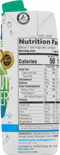Goya Organics 100% Pure Coconut Water Perspective: right