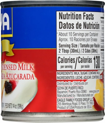 Goya® Sweetened Condensed Milk Perspective: right