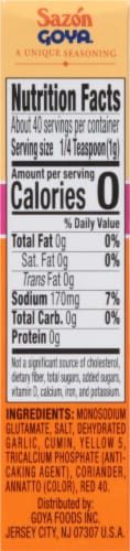 Sazon Goya® Coriander and Annatto Seasoning Perspective: right