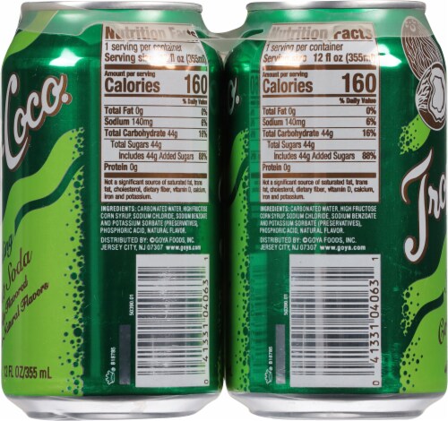 Tropi-Coco Sparkling Coconut Soda Perspective: right