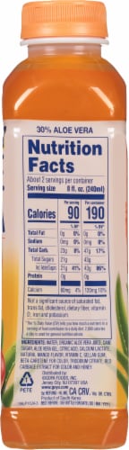 Goya® Mango Flavor Aloe Vera Drink Perspective: right