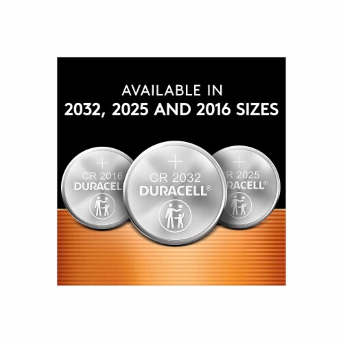 Duracell® 2025 Lithium Coin Batteries Perspective: right