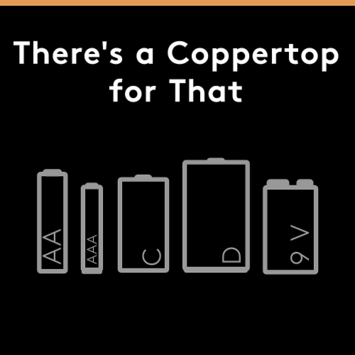 Duracell® CopperTop Alkaline Batteries with Duralock Power Preserve Perspective: right