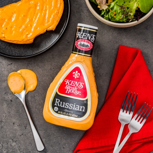 Ken's Steak House Russian Salad Dressing Perspective: right