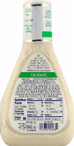 Ken's Steak House Lite Ranch Salad Dressing Perspective: right