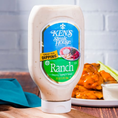 Ken's Steak House Ranch Salad Dressing Topping & Spread Perspective: right