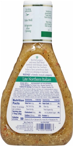 Ken's Steak House Lite Northern Italian with Basil& Romano Salad Dressing & Marinade Perspective: right