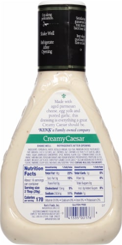 Ken's Steak House® Creamy Caesar Salad Dressing Perspective: right