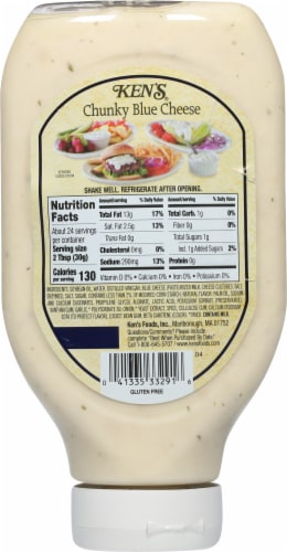 Ken's Steak House Chunky Blue Cheese Salad Dressing Perspective: right