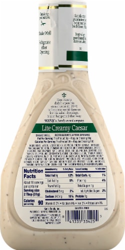 Ken's Steak House® Light Creamy Caesar Salad Dressing Perspective: right
