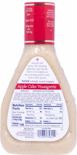 Ken's Steak House® Apple Cider Vinaigrette Salad Dressing Perspective: right