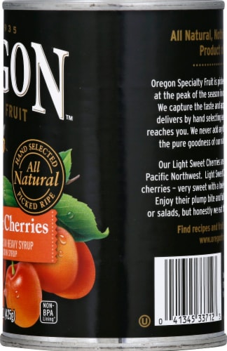 Oregon Fruit Products Pitted Royal Anne Heavy Syrup Canned Cherries Perspective: right