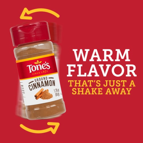 Tone's Ground Cinnamon, 1.76 oz Perspective: right