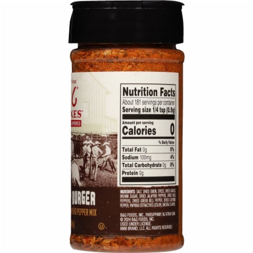 Four Sixes™ Cowboy Camp Burger Seasoning Blend Perspective: right