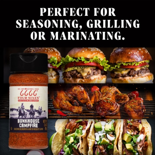 6666 4 Sixes Chuck Wagon Bunkhouse BBQ Seasoning Blend Perspective: right