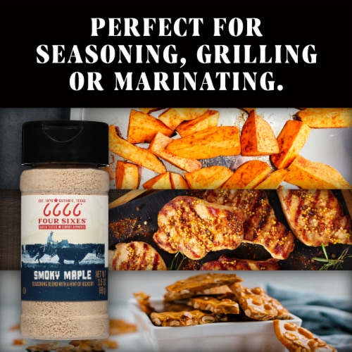 6666 4 Sixes Smoky Maple Seasoning Blend with a Hint of Sweetness Perspective: right