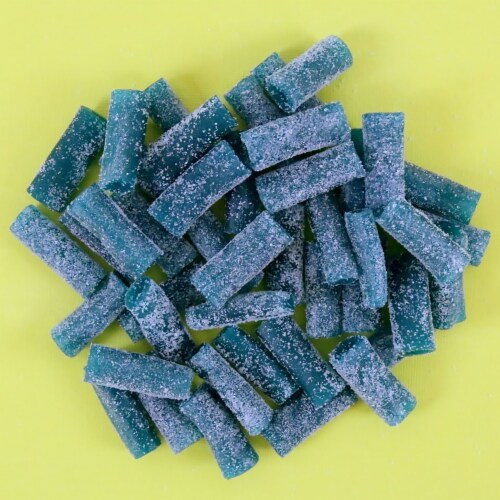 Sour Punch Chewy Blue Raspberry Candy Bites Perspective: right