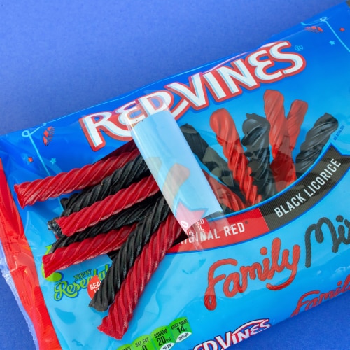 Red Vines Original Red & Black Licorice Candy Twists Family Mix Perspective: right