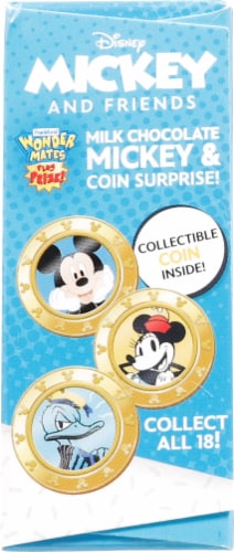 Frankford Wonder Mates® Plus Prize Milk Chocolate Mickey & Coin Surprise Candy Perspective: right