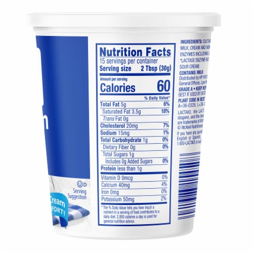 Lactaid® Lactose Free Sour Cream Perspective: right
