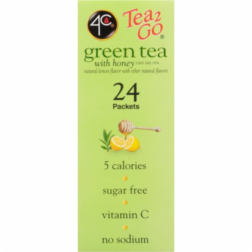 4C® Sugar Free Green Tea with Honey Tea2Go® Iced Tea Mix Perspective: right