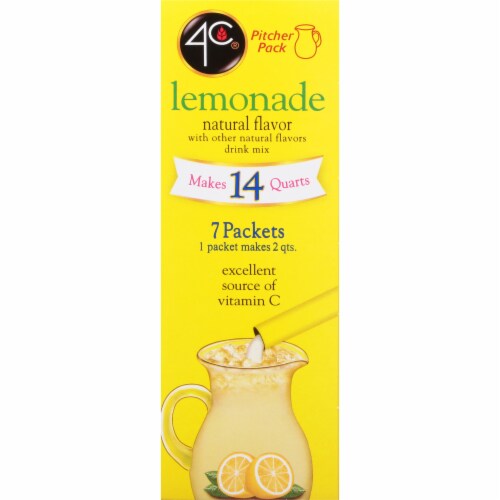 4C® Powder Lemonade Mix Perspective: right
