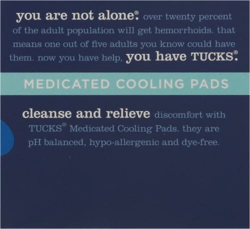 Tucks Medicated Cooling Pads, 40 ct Ingredients and Reviews