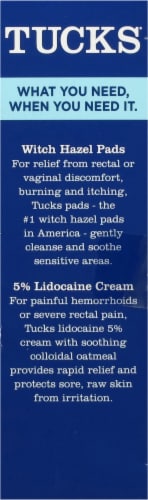 Tucks® Multi-Care Lidocaine Cream and Witch Hazel Pads Hemorrhoid Relief Kit Perspective: right