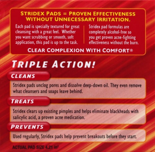Stridex Single Textured Acne Pad Perspective: right