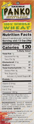Kikkoman® Whole Wheat Panko Bread Crumbs Perspective: right