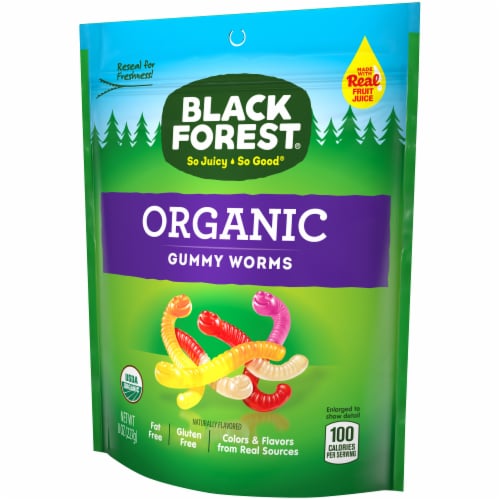 Black Forest® Organic Gummy Worms Perspective: right