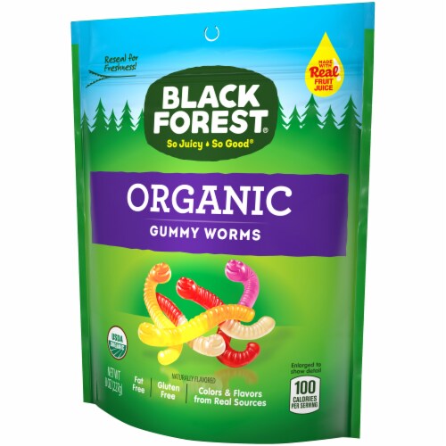 Black Forest® Organic Gummy Worms Perspective: right